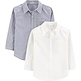 Simple Joys by Carter's Boys Long-Sleeve Woven Shirt, Pack of 2