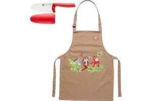 ZWILLING TWINNY Kids Chef’s Knife and Apron 2-pc Set - Red