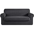 CHUN YI Stretch Sofa Slipcover 2 Piece Sofa Cover, 3 Seater Couch Slipcover Coat Soft Washable Furniture Covers with Elastic
