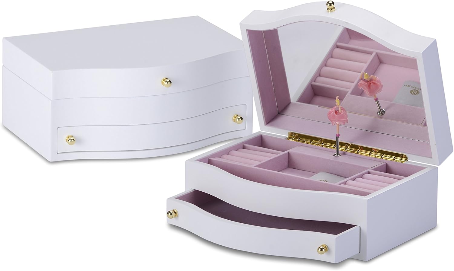 Caja de Musica con Bailarina para Niña, Blanca Caja Joyero ...