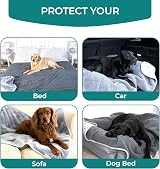 The Happy Dog Company 100% Waterproof Fleece Dog Blanket 100x120cm Grey view 6