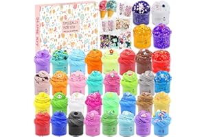 Funewest 36 Pack Easter Butter Slime Kits, Mini Crystal Cloud Slime for Classroom Prizes Party Favors, DIY Crafts Toys for Ki