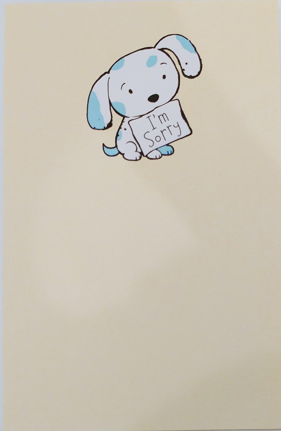 I M Sorry Hope You Can Forgive Me Greeting Card Apology Apologize Puppy Dog Amazon Co Uk Office Products