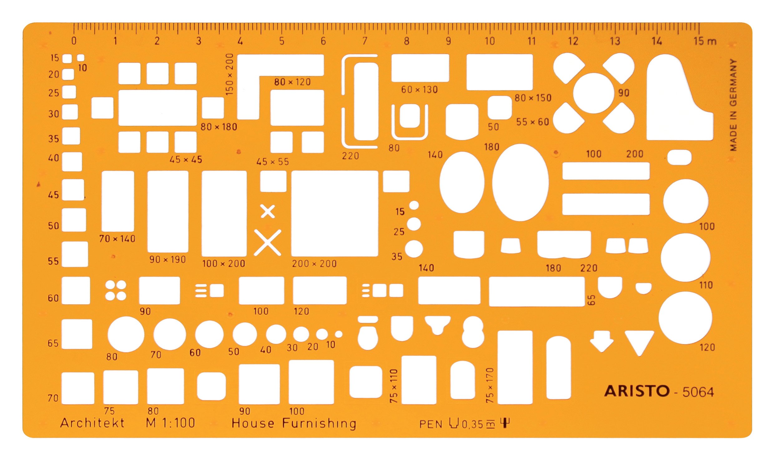 geotec Möbli Erungs Template Architectural 1: 100 Scale for Suite Plans
