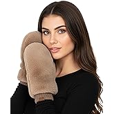 Funky Junque Faux Fur Flip Mittens Womens Warm Convertible Fingerless Gloves