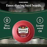 Proraso Shaving Soap in Bowl for Coarse Beards 150ml Sandalwood Shea Butter Red view 2