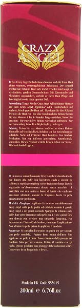 Crazy Angel Golden Delight Self-Tan Mousse Medium Glow 200ml Sun-Kissed view 4