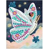 DJECO, Kids' Mosaic kit, Enchanted World, Glitter and Rhinestones | Educational Sticker Craft, fun DIY art project, family bonding Activity, creative play for boys and girls 6+