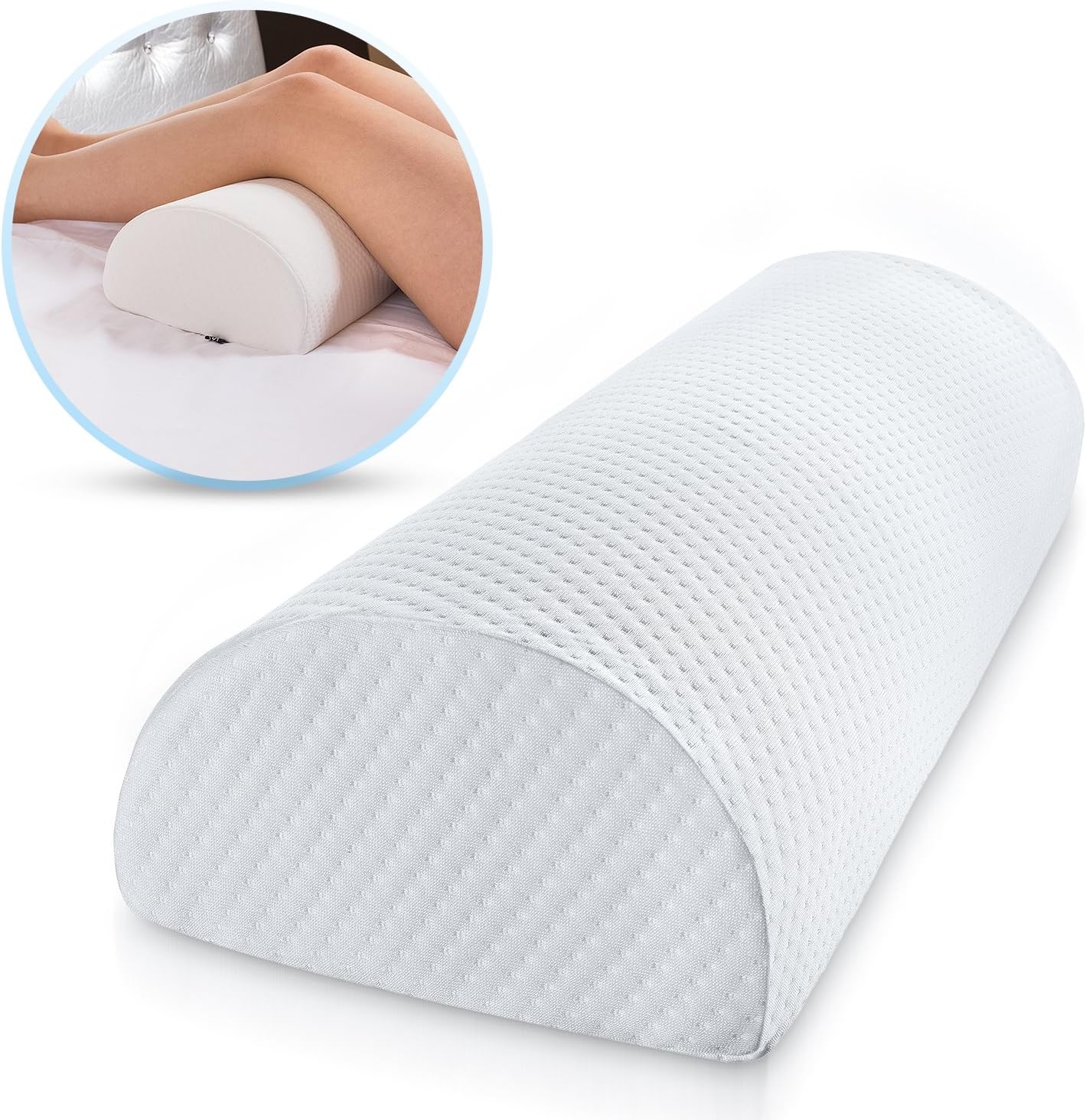 Coussin Entrejambe Ergonomique Pour Dormir Sur Le Côté - Soulagement Dos Et Genoux | Taie Lavable