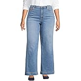 Lands' End Women's Recover High Rise Wide Leg Jeans