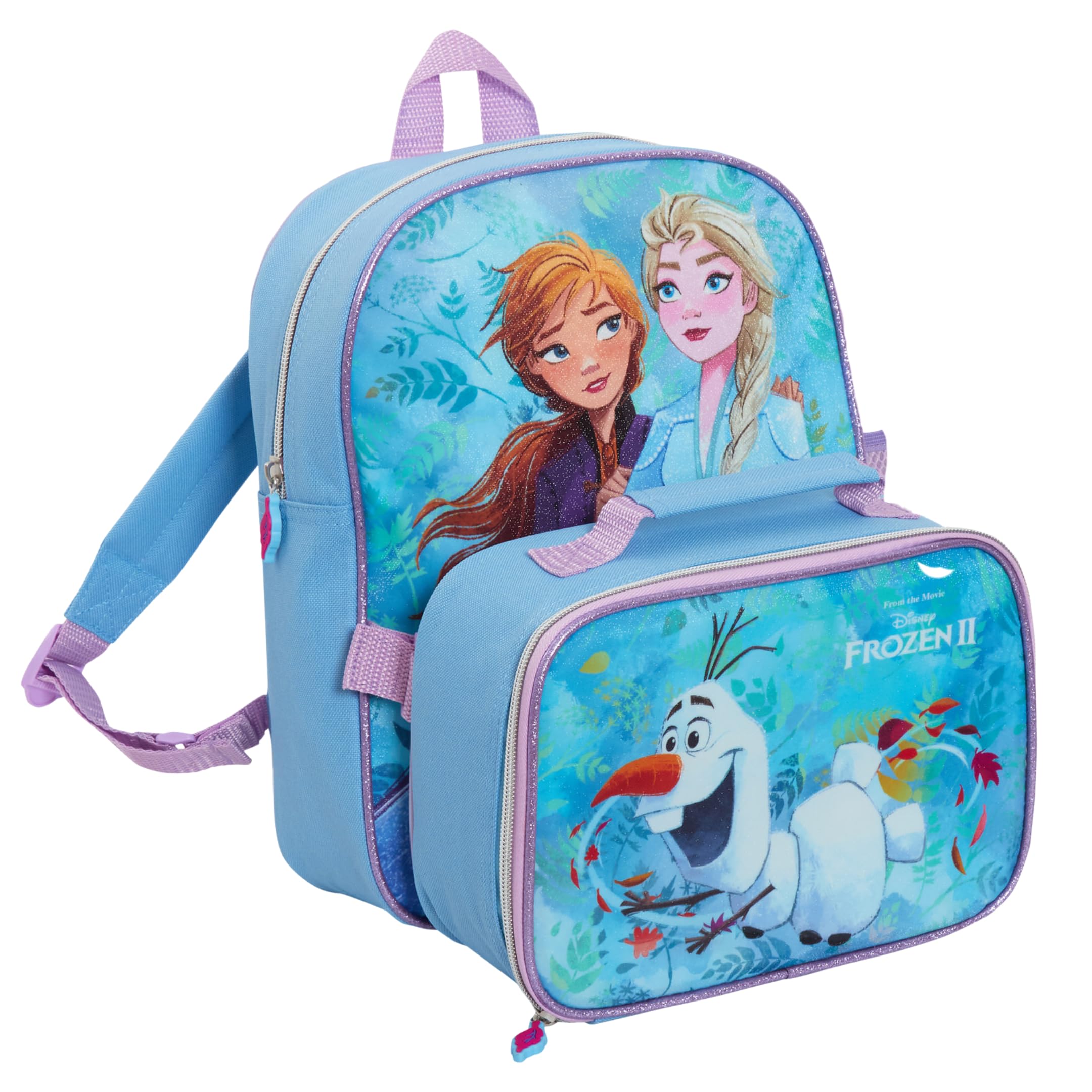 Disney Frozen Backpack and Lunch Bag Set Girls Childrens School Nursery Insulated Cooler Box
