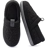 RockDove Women's Knit Cuff Closed Back House Slippers with Soft Warm Lining & Memory Foam Indoor Outdoor Non-Slip Sole