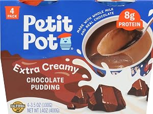 Petit Pot Chocolate Protein Pudding 4pk, 14 OZ | 8g protein