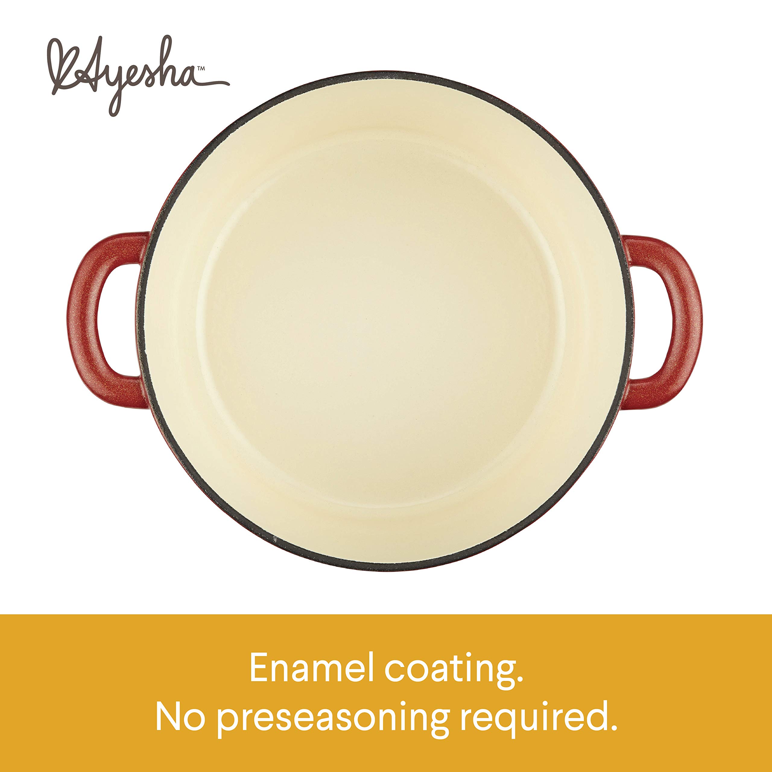 Ayesha Curry Cast Iron Enamel Casserole Dish/ Casserole Pan / Dutch