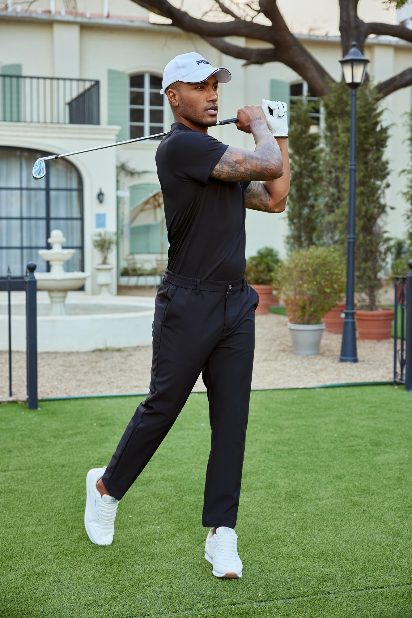 PINSPARK 3 Pack: Men's Golf Polo Shirts Multipacks Quick Dry Short Sleeve Collared Shirt Summer Casual Polos Shirts for Men