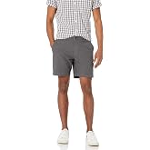 Amazon Essentials Men's Slim-Fit 7" Lightweight Comfort Stretch Oxford Shorts with Tapered Leg for Casual Wear