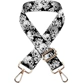 Beemorita Crossbody Purse Strap for Women Men Girls Boys Mother Girlfriend Gift, Replacement Bag Belt Strap for Purse Handbag Guitar Camera, Adjustable Canvas Wide Shoulder Strap with Golden Hooks