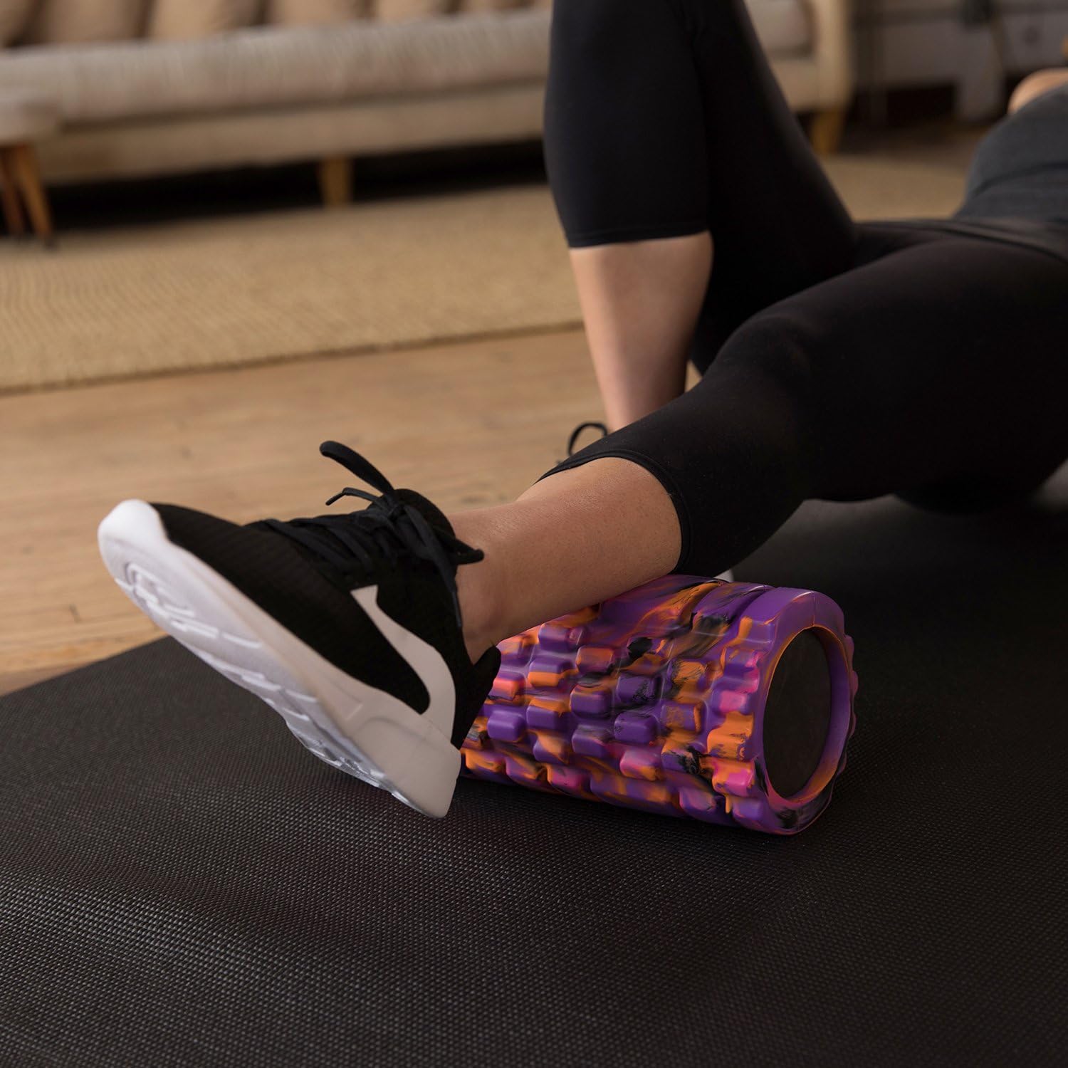 321 STRONG Foam Roller - Medium Density Deep Tissue Massager - Muscle Massage + Myofascial Trigger Point Release - Includes 4K eBook - Sunrise: Sports & Outdoors