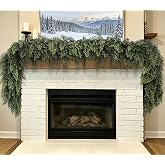 6 Ft 2 Pcs Christmas Garland, Realistic Cedar Garland | Soft Artificial Cypress Garlands for Mantle Fireplace Table Doorways Wall Stairs Indoor Outdoor Xmas Holiday Decor