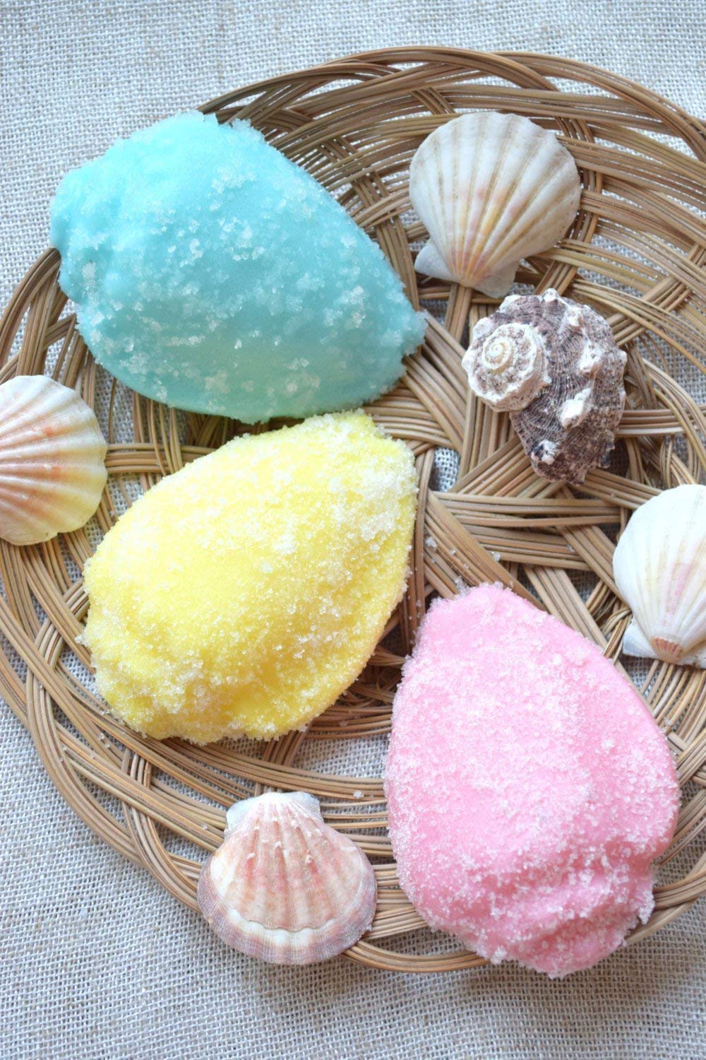 Amazon Com Sugar Scrub Soap Body Scrub Face Peeling Seashell Beach Wedding Favor Ocean Bridal Shower Favor Nautical Bath Decor Organic Handmade Gift Women Woman Girlfriend Handmade