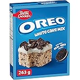 Betty Crocker Oreo White Cake Mix, Baking Mix, Just Add Water, Tastes Like Homemade, Easy To Bake, 263 Grams Package of Cake