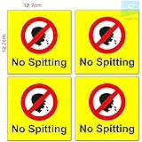 ISEE 360® Hindi Do Not Spit Sticker Caution Warning Office Business ...