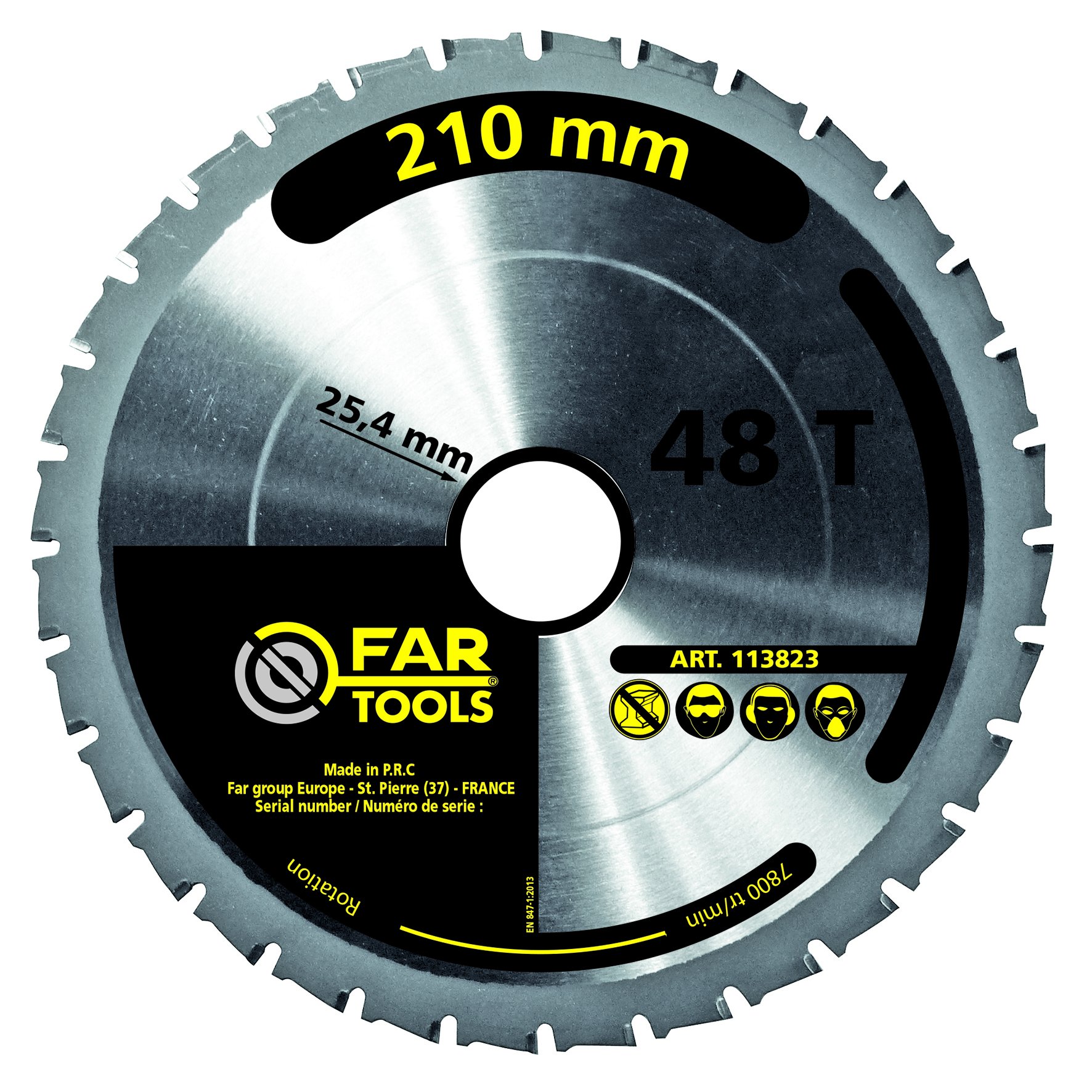 Fartools 113823 Blade Diameter 210 mm Black