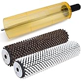 RaceWax Snowboard 300mm Roto Brush Wax Kit Axle-Shield with Nylon and Horsehair Brush - Snowboard waxing kit - (ZL-7000)