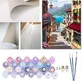 Kaieteur Paint By Number Kit 16x20 Beginner DIY Canvas with Brushes view 3