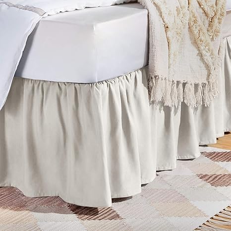 Light grey bed skirt Clearance