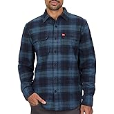 The American Outdoorsman Ultra Heavyweight Flannel Shirt – Soft Brushed Plaid Button-Down with Dual Chest Pockets
