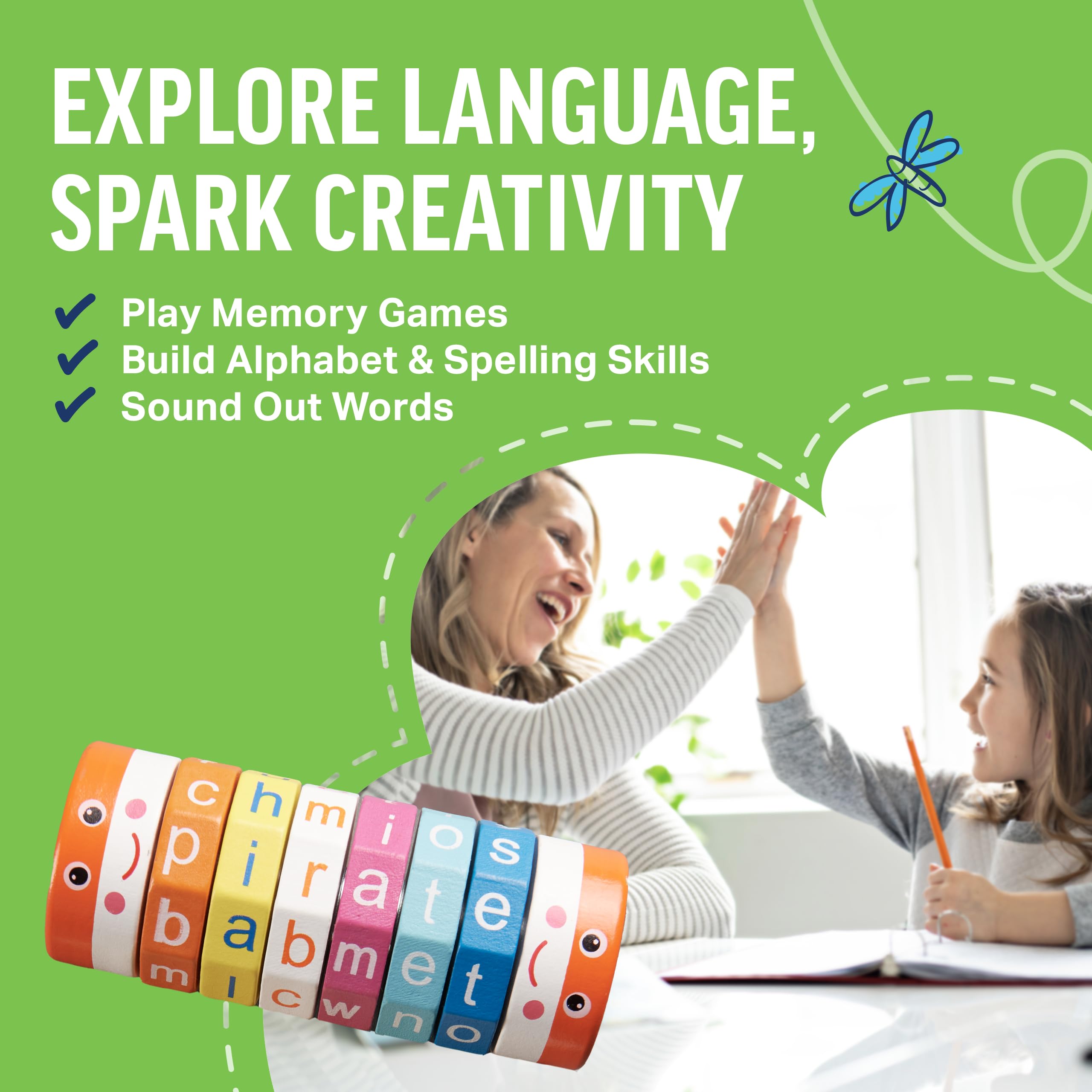 Dynamax Interactive Alphabet Spelling Puzzle Game, Fun & Educational Word Challenges, Easter Basket Stuffers for Kids, Boost Vocabulary & Spelling Skills, Ideal for Home & Classroom Learning - Ages 4+