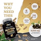 Nu U Nutrition Black Maca Root 6000mg 180 Veg Capsules UK Made view 3
