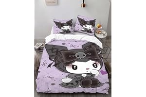 SIGOSR Quilt Cover with 3D Print Bedding Quilt Cover Set Bedding Set with Pillowcase Decor Bedspread Cover for Kid Teen(1 Duvet Cover & 2 Pillowcases)-Twin