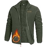 Pioneer Camp Men's Polar Fleece Sherpa Lined Jacket Warm Full Zip Up Thick Jacket Soft Outwear Winter Coat with Zipper Pocket