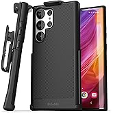 Encased Thin Armor for Samsung Galaxy S23 Ultra Belt Clip Case - Protective Phone Cover with Holster (S23-ULTRA 6.8 inch 2023)