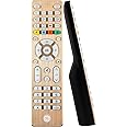 GE Universal Remote Control, Samsung TV Remote, Universal TV Remote for Roku TV, Vizio, LG, Sony, Sharp, Roku, Apple TV, TCL, Panasonic, Smart TVs, Streaming Players, Blu-ray, DVD, 4-Device, Gold