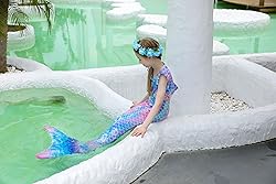 DNFUN Mermaid Tails for Swimming for Girls Bikini