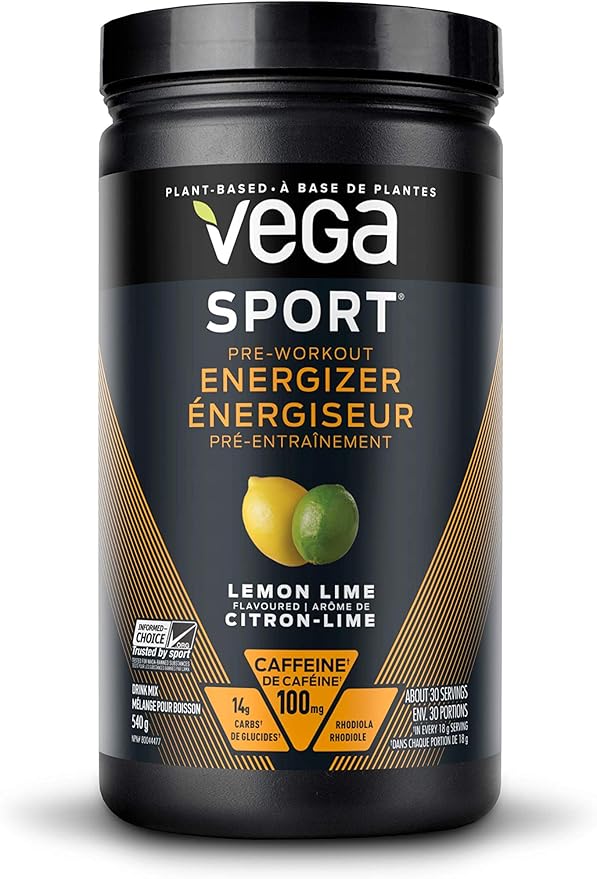 Vega Sport PreWorkout Energizer Lemon Lime (30 Servings