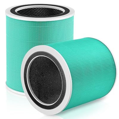 Core 400S Toxin Absorber Replacement Filter for LEVOIT Core 400S Smart WiFi Air Purifie-r, 3-in-1 HEPA Activated Carbon Filter, Core400S-RF-TX (LRF-C401-GUS), Green, 2 Pack