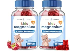 Magnesium For Kids - 240 Count - Sugar Free Calm Magnesium Gummies for Kids - 4 Month Supply - Supports Bone Health, Sleep - 