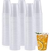 Lilymicky 500 Pack 5 oz Clear Plastic Cups, Small Disposable Drinking Cups, Clear Beverage Tumbler for Tasting, Drinking and Party