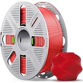 MarsWork PLA Basic, Pre-Dried Filament with Quick-Swap Reusable Spool 1kg (2.2lbs), 1.75mm 3D Printing Filament, Compatible with Bambu Lab 3D Printers &ndash; Red