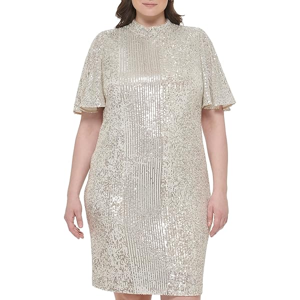 slim fit dress slacks DKNY Sequin Dress – Kid Biz main image 1