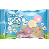 Colombina Spring Flower Marshmallows, Easter Candy for Kids and Teens, Vanilla Pastel Easter Basket Stuffers for Decorating &amp; Snacking, 5.1 oz (Pack of 1)