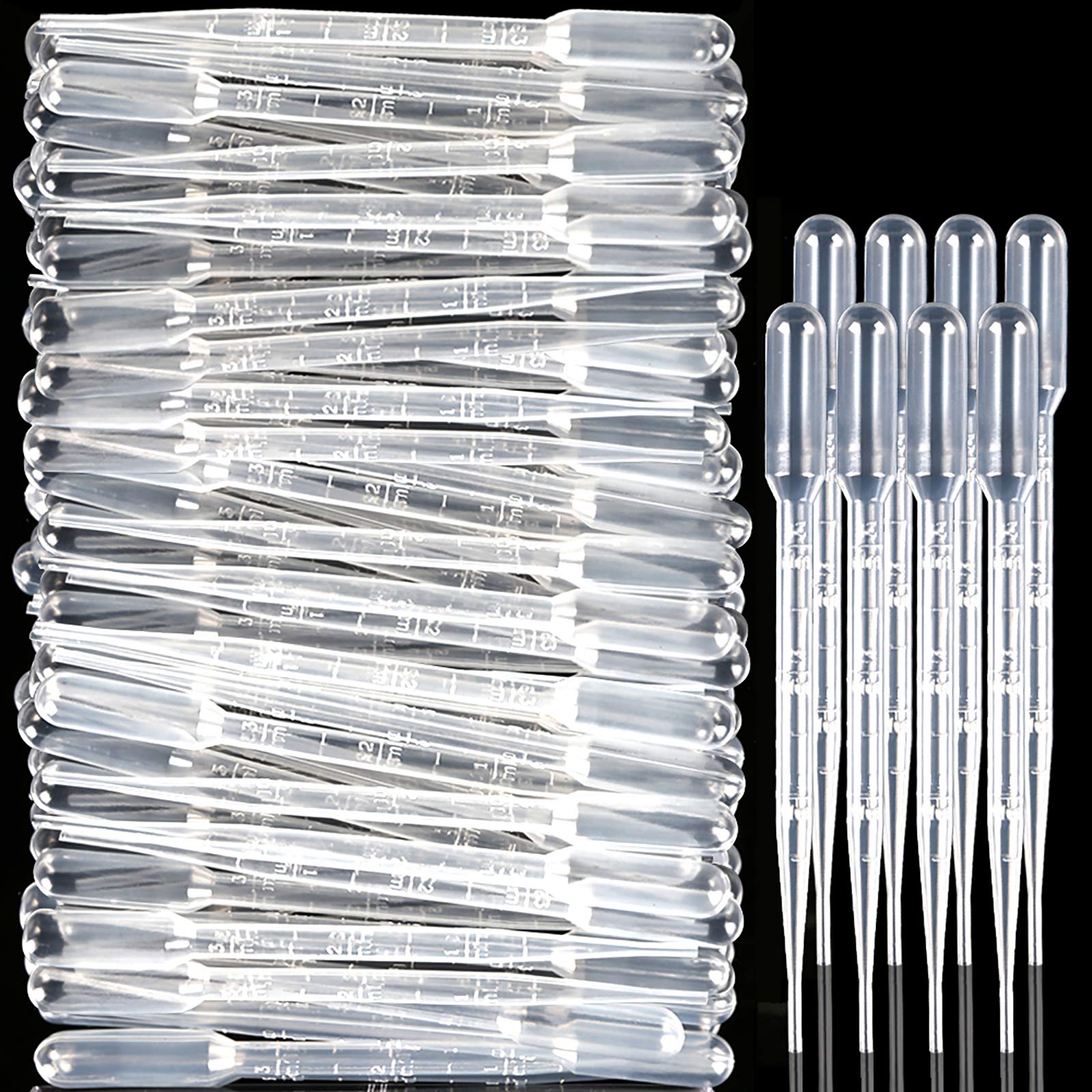 150PCS 3ML Plastic Transfer Pipettes Eye Dropper, Disposable Essential