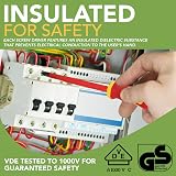 BLOSTM Insulated 8pc Screwdriver Set 1000V VDE Hardened Tips Case view 5