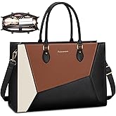 RAINSMORE Laptop Tote Bag for Women 15.6 Inch Large Women Work Bags Waterproof Business Office Teacher Bag Computer Briefcase