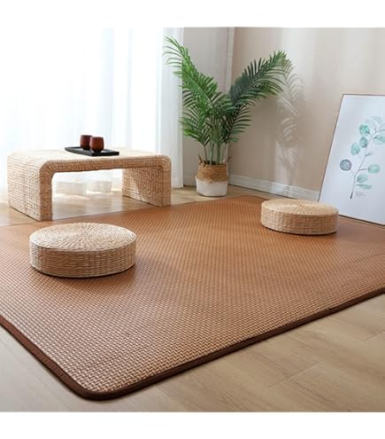 Amazon.com: Japanese Tatami Floor Mat, Natural Rattan Non-Slip