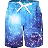 Lollisy Boys Swim Trunks Quick Dry Swim Shorts for Kids Boys Board Shorts Beach Surfing Swimwear 3-16 Years